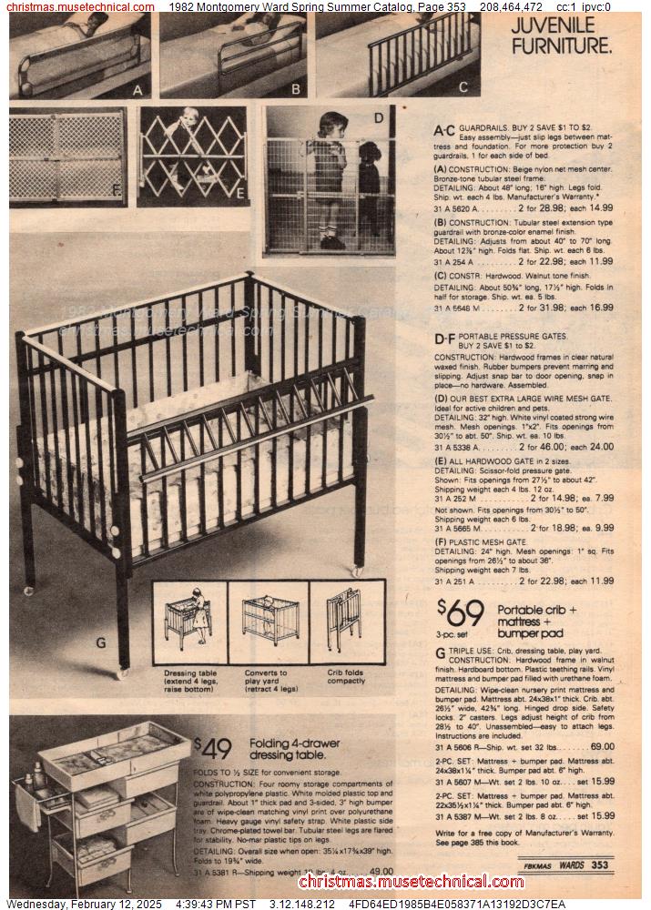 1982 Montgomery Ward Spring Summer Catalog, Page 353