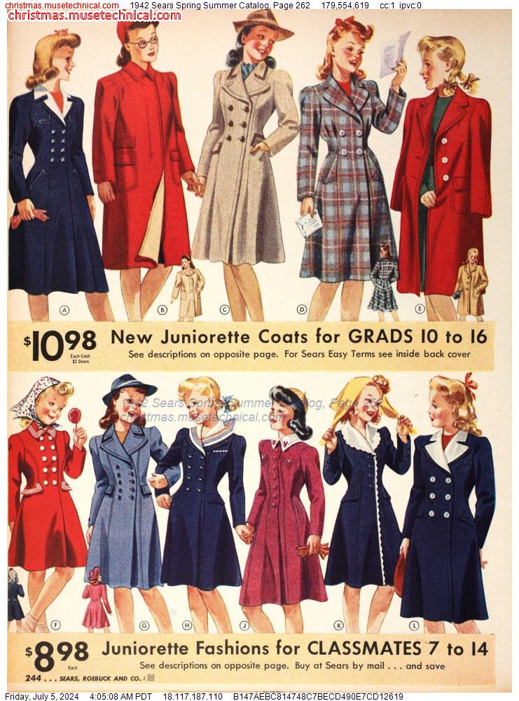 1942 Sears Spring Summer Catalog, Page 262