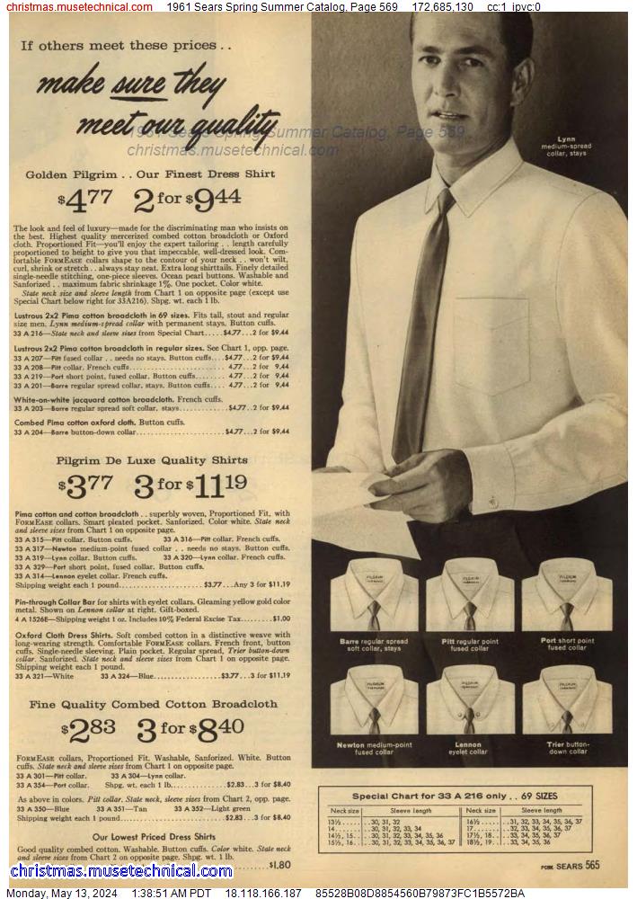 1961 Sears Spring Summer Catalog, Page 569