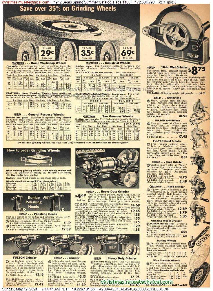 1942 Sears Spring Summer Catalog, Page 1186