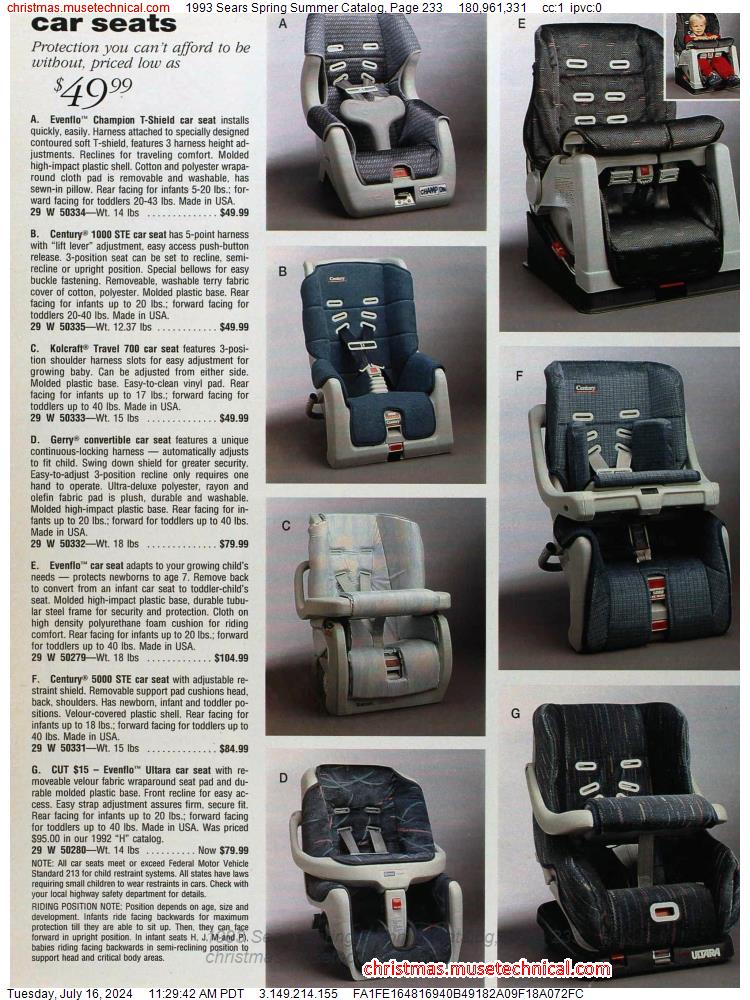 1993 Sears Spring Summer Catalog, Page 233