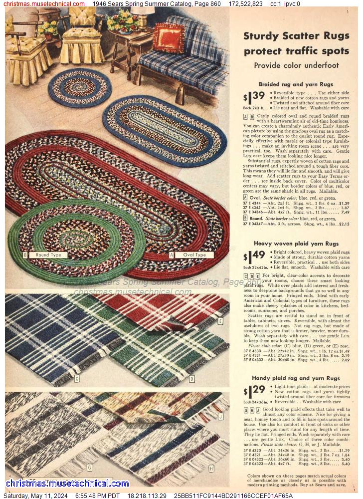 1946 Sears Spring Summer Catalog, Page 860
