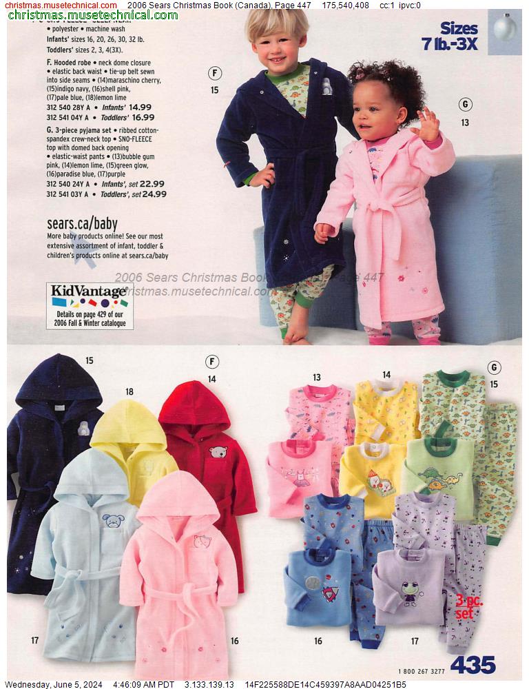 2006 Sears Christmas Book (Canada), Page 447