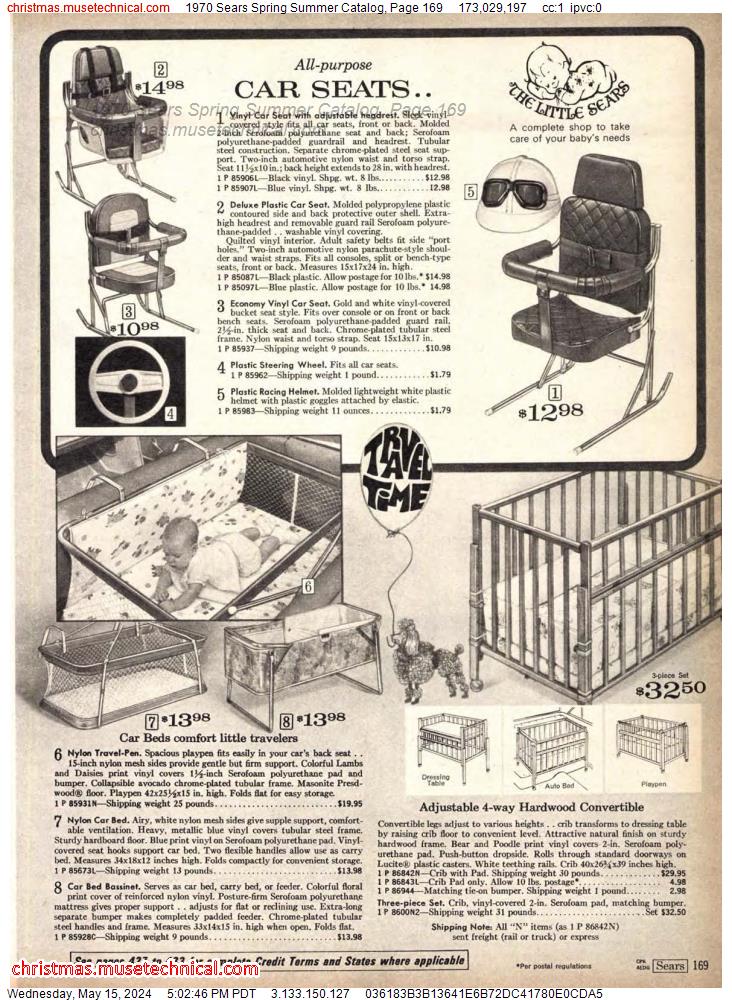 1970 Sears Spring Summer Catalog, Page 169