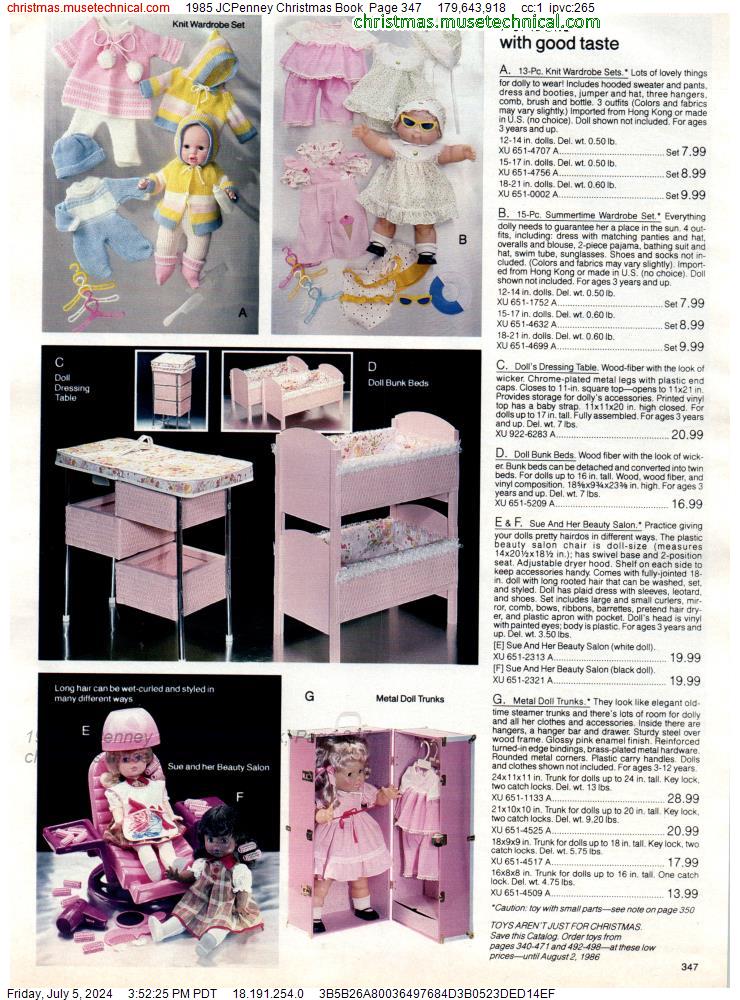 1985 JCPenney Christmas Book, Page 347