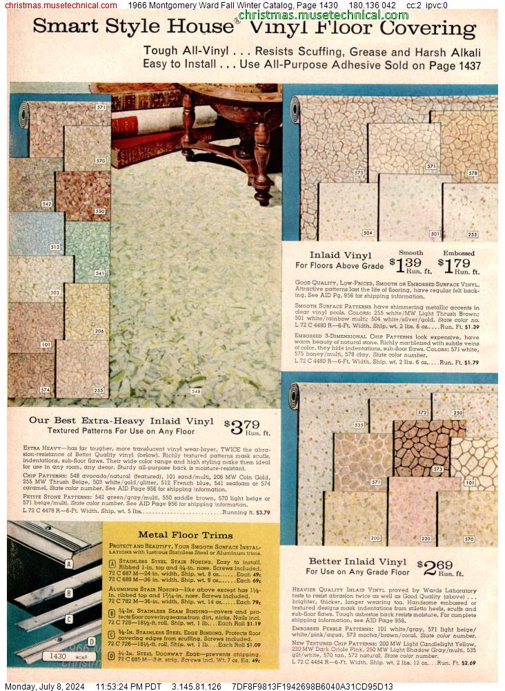 1966 Montgomery Ward Fall Winter Catalog, Page 1430