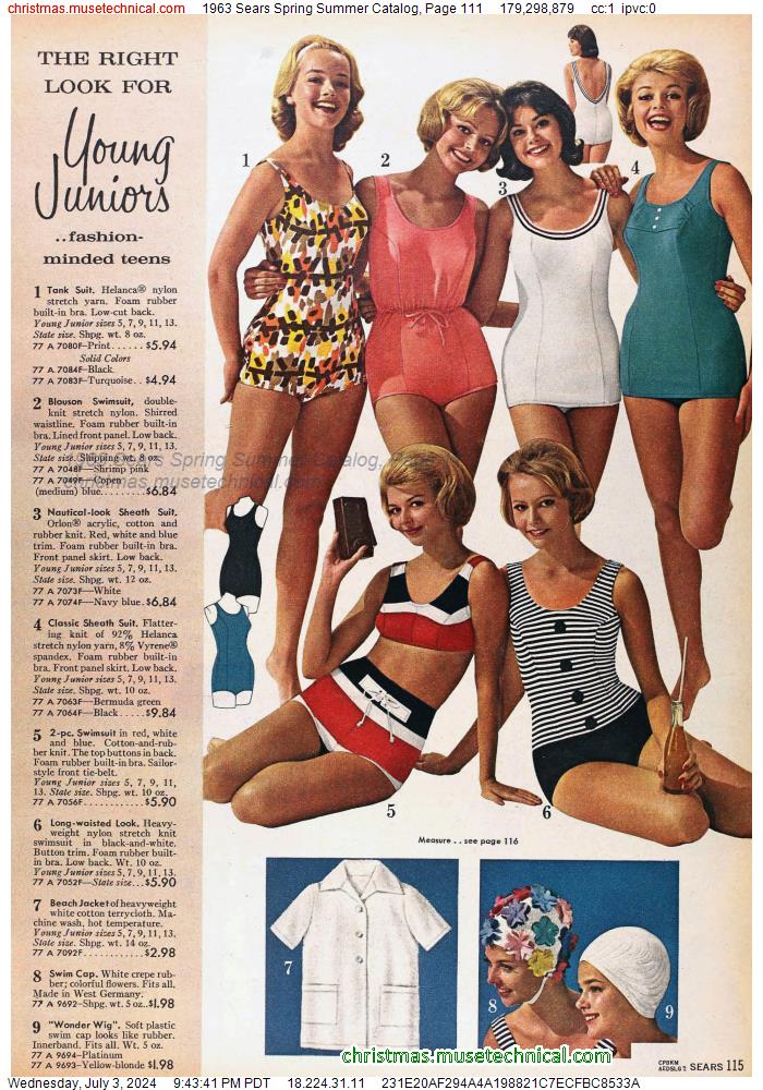1963 Sears Spring Summer Catalog, Page 111 - Catalogs & Wishbooks