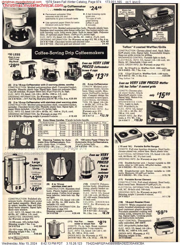 1978 Sears Fall Winter Catalog, Page 974