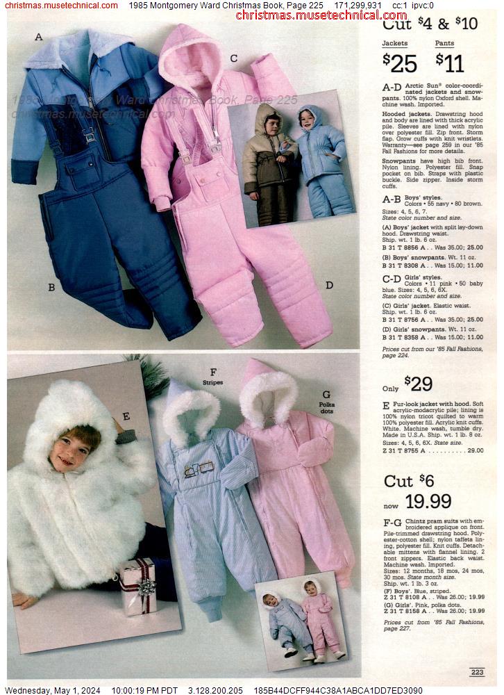 1985 Montgomery Ward Christmas Book, Page 225