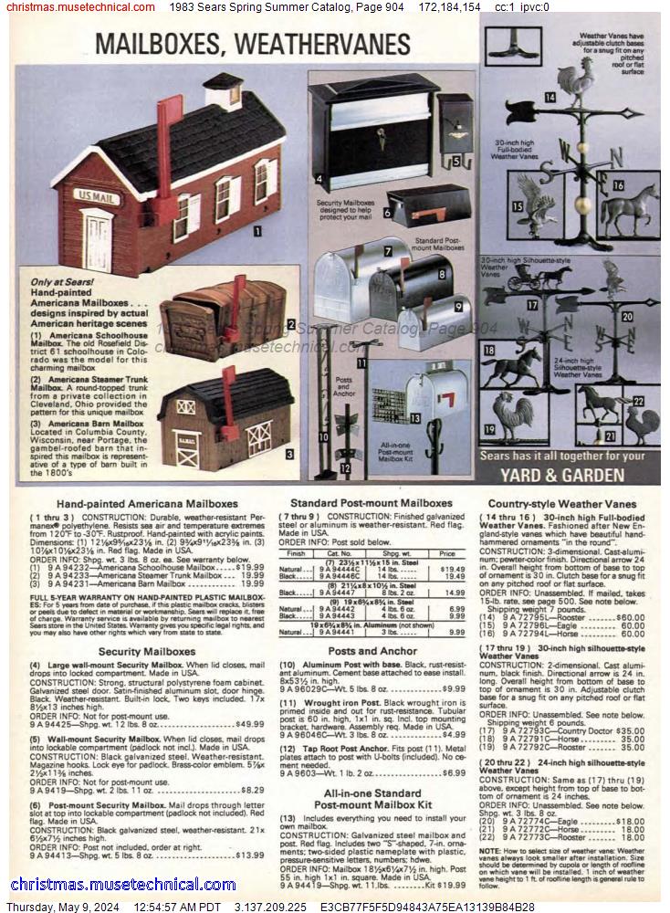 1983 Sears Spring Summer Catalog, Page 904