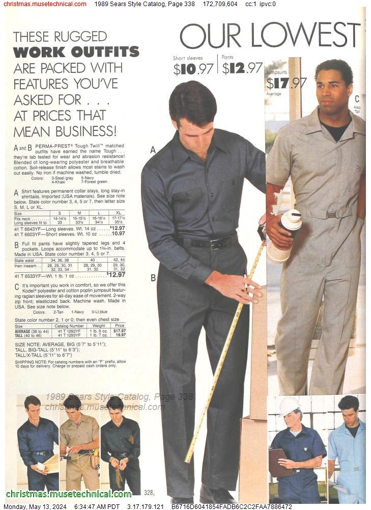 1989 Sears Style Catalog, Page 338