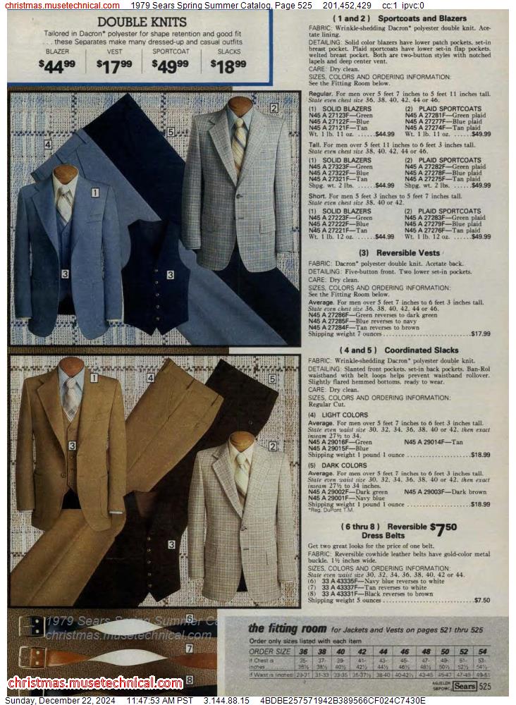 1979 Sears Spring Summer Catalog, Page 525