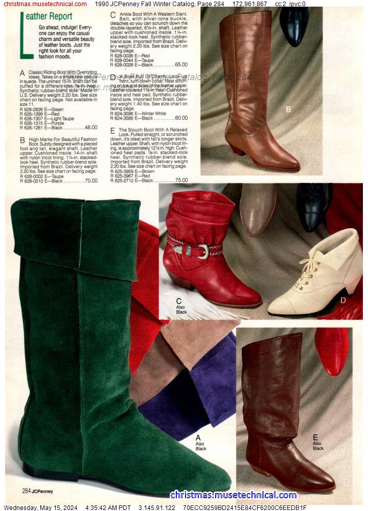 1990 JCPenney Fall Winter Catalog, Page 284