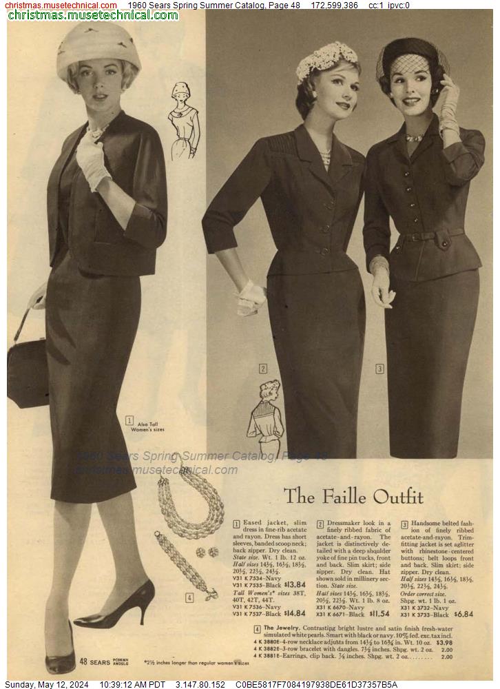 1960 Sears Spring Summer Catalog, Page 48