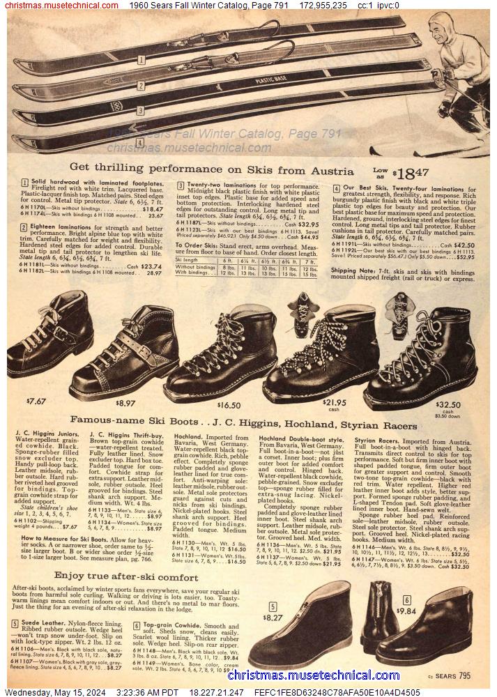 1960 Sears Fall Winter Catalog, Page 791