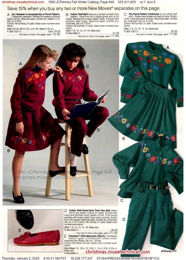 1990 JCPenney Fall Winter Catalog, Page 649