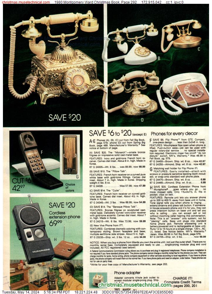 1980 Montgomery Ward Christmas Book, Page 292