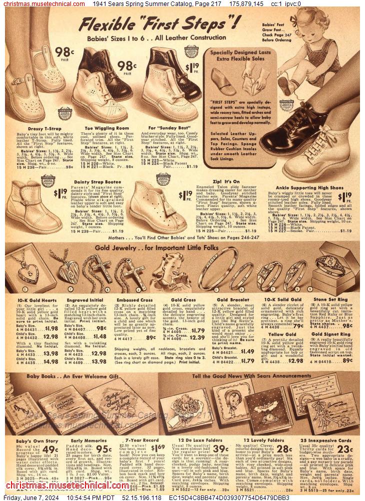 1941 Sears Spring Summer Catalog, Page 217
