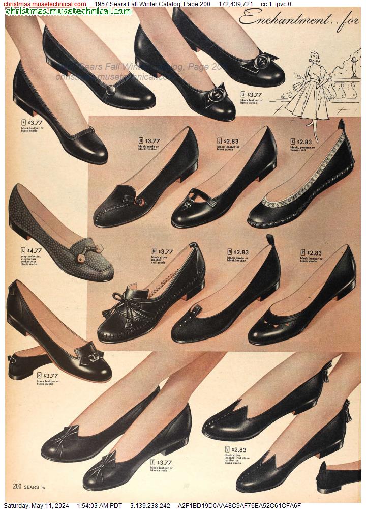 1957 Sears Fall Winter Catalog, Page 200