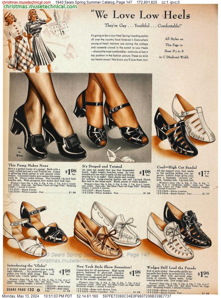1940 Sears Spring Summer Catalog, Page 147