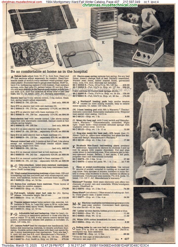 1984 Montgomery Ward Fall Winter Catalog, Page 407