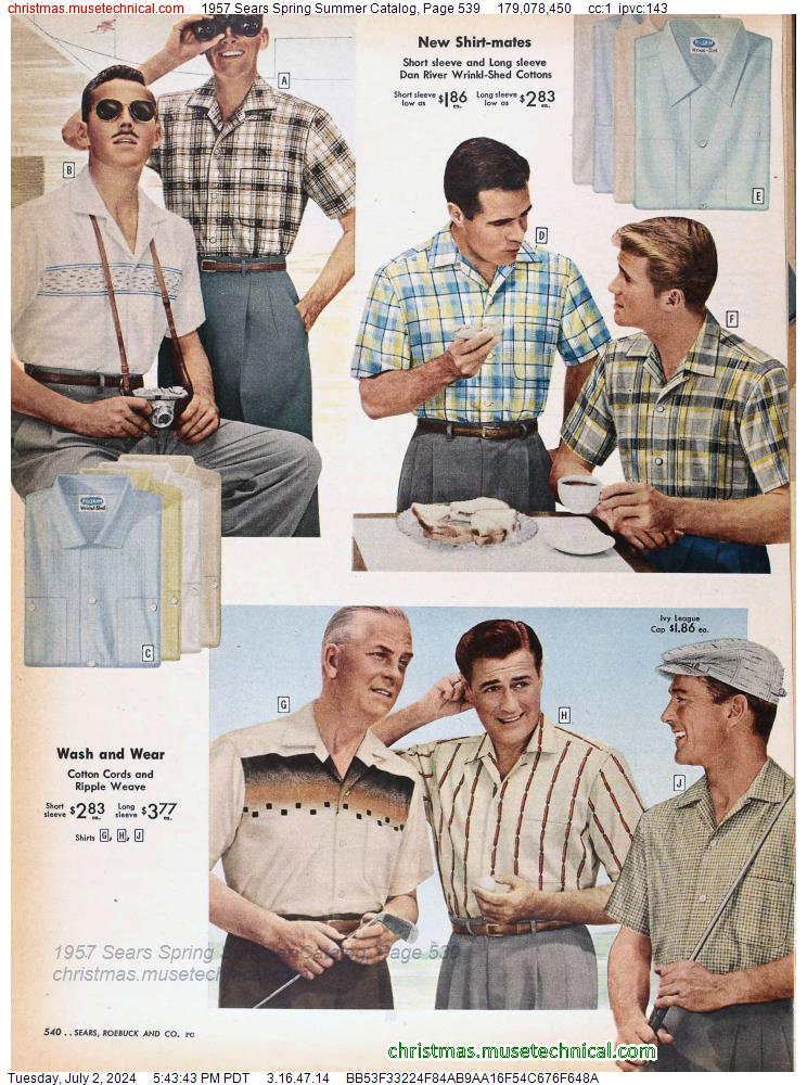 1957 Sears Spring Summer Catalog, Page 539