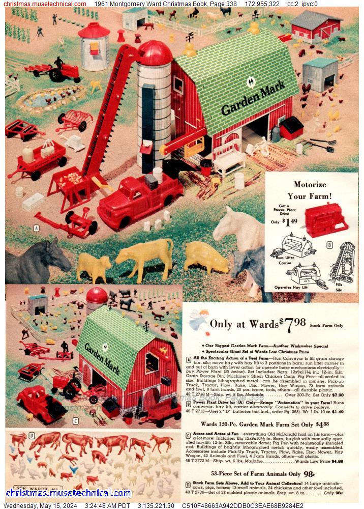 1961 Montgomery Ward Christmas Book, Page 338