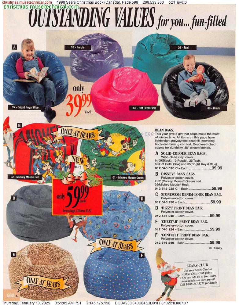 1998 Sears Christmas Book (Canada), Page 598