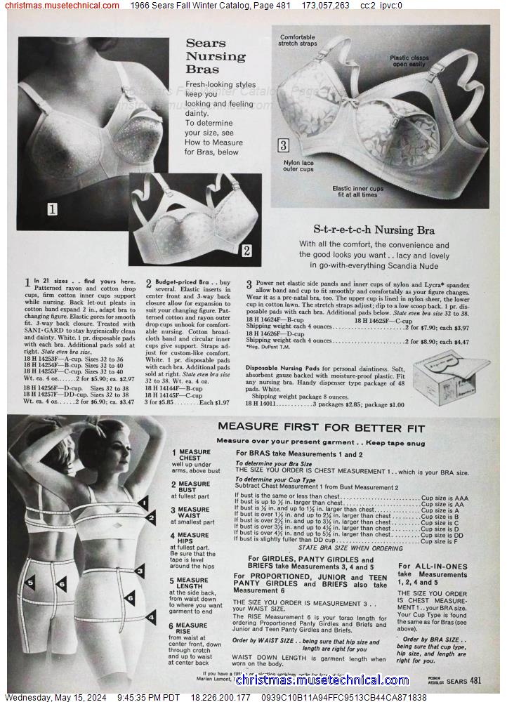 1966 Sears Fall Winter Catalog, Page 481