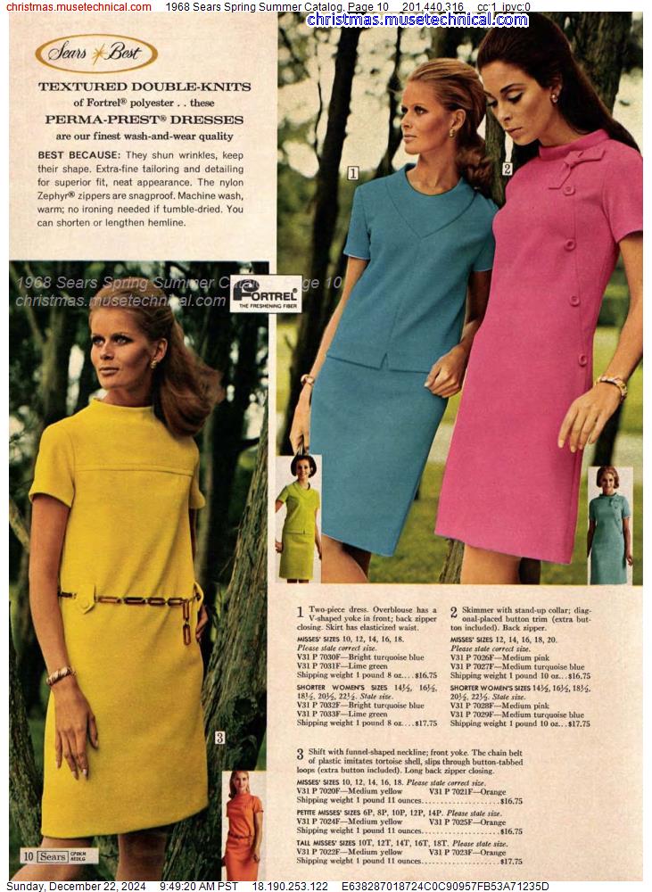 1968 Sears Spring Summer Catalog, Page 10