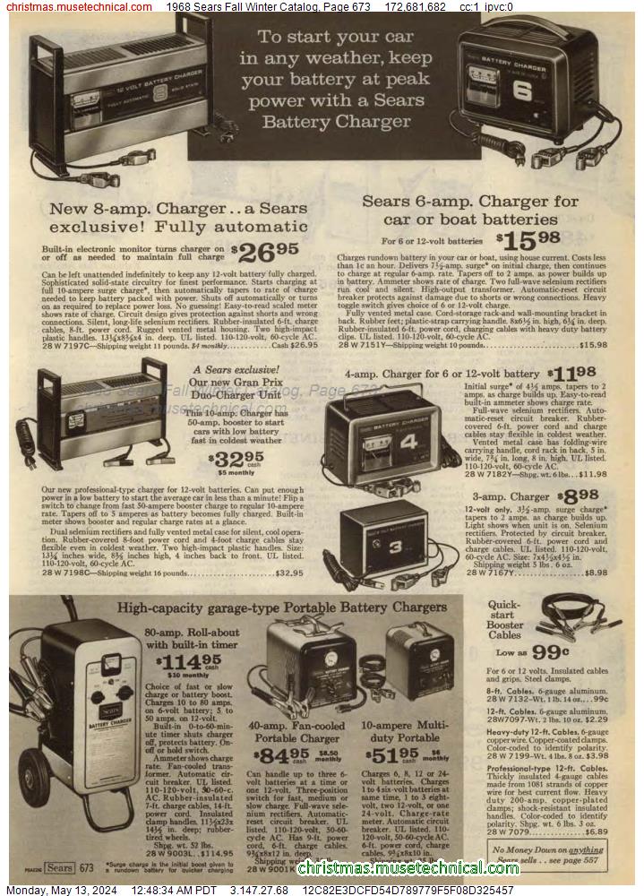 1968 Sears Fall Winter Catalog, Page 673