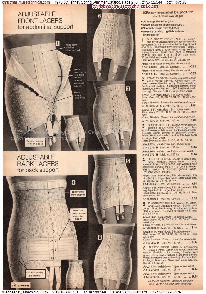 1975 JCPenney Spring Summer Catalog, Page 250