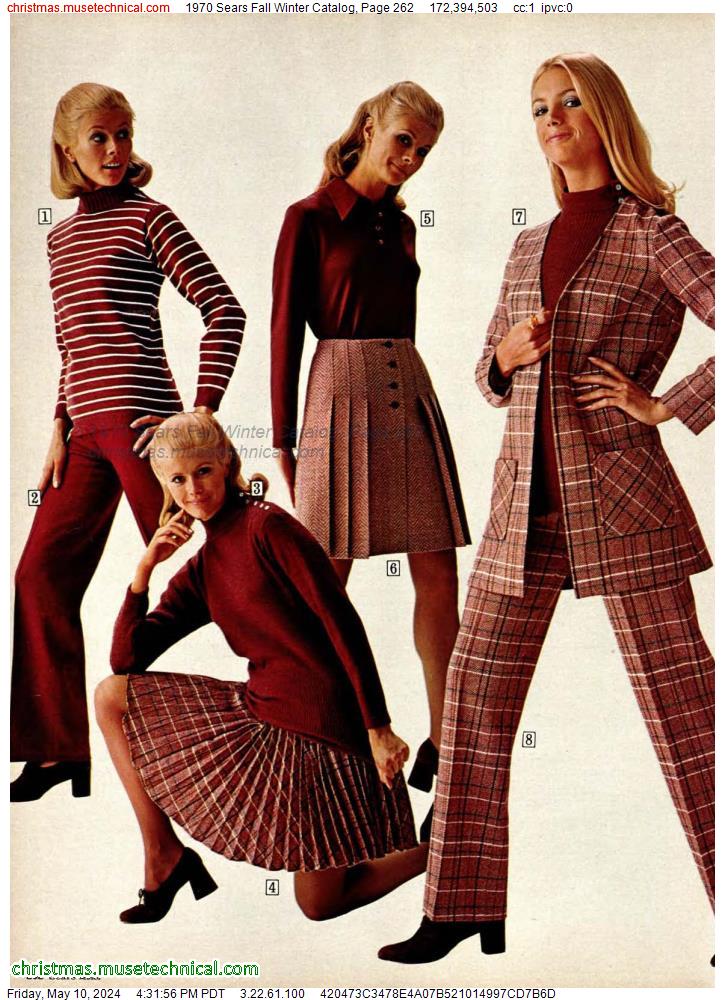 1970 Sears Fall Winter Catalog, Page 262