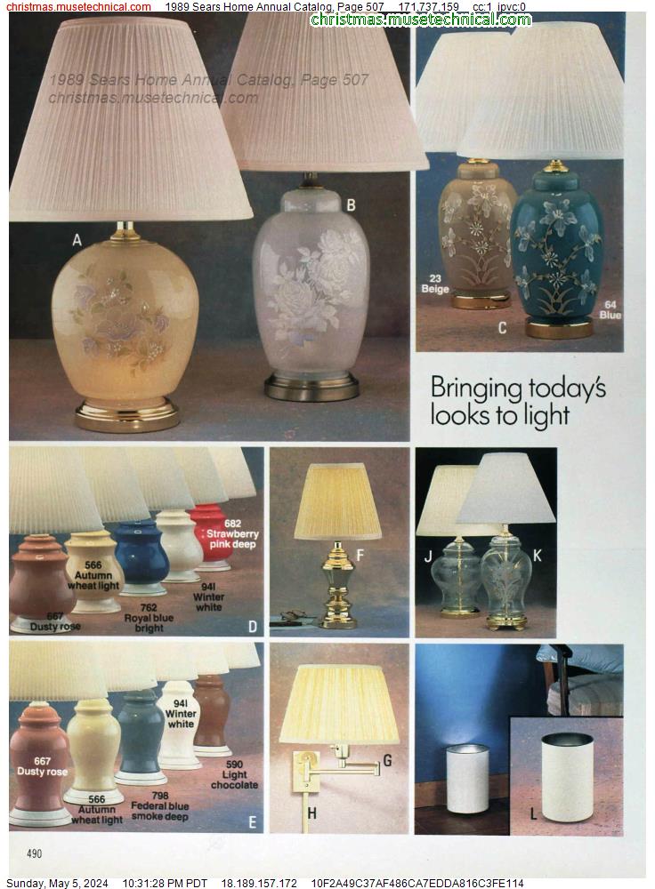 1989 Sears Home Annual Catalog, Page 507