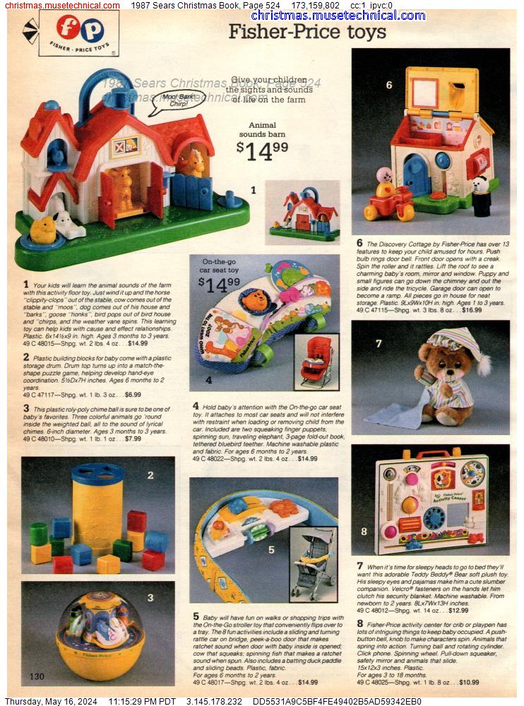 1987 Sears Christmas Book, Page 524