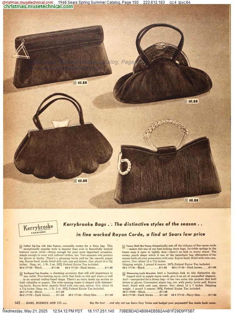 1946 Sears Spring Summer Catalog, Page 150