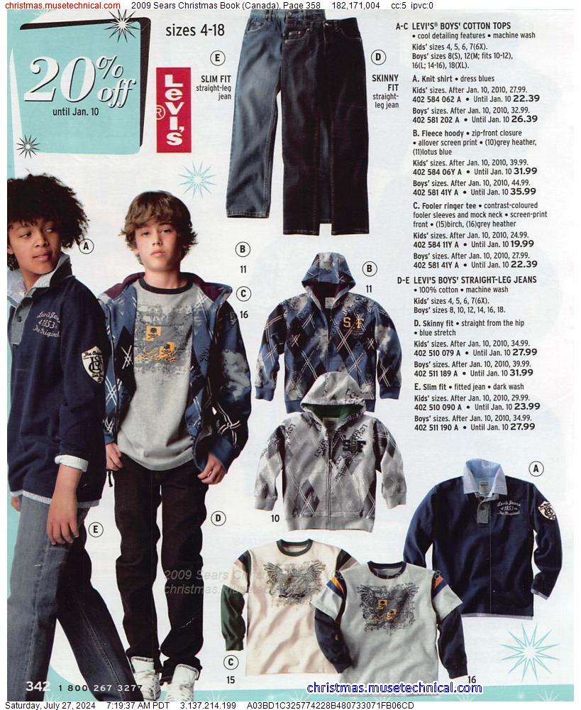 2009 Sears Christmas Book (Canada), Page 358