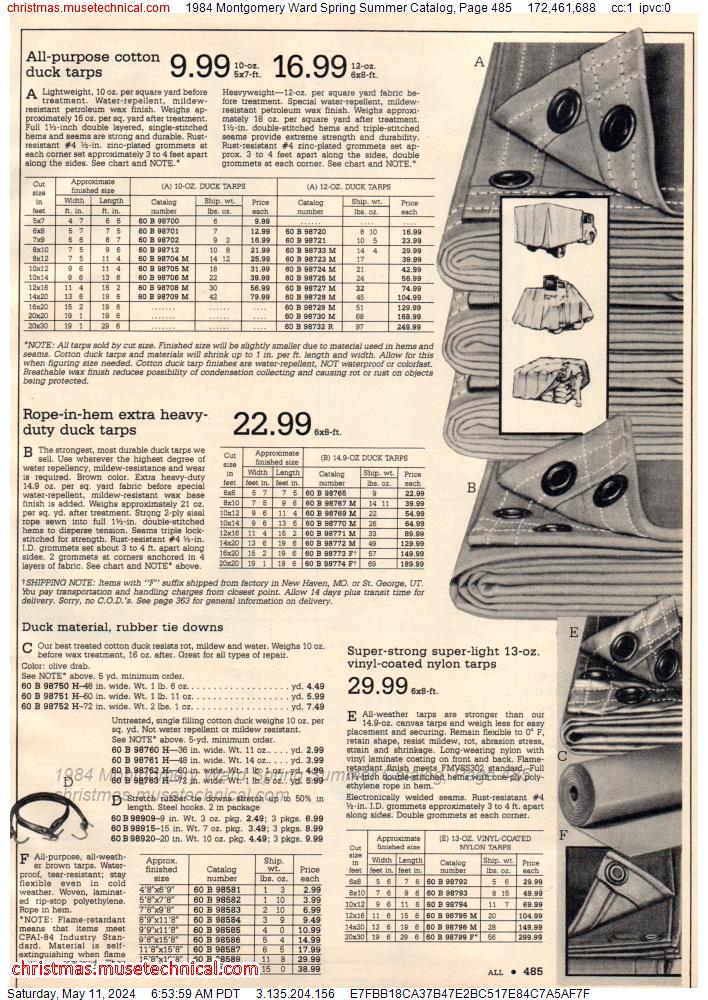 1984 Montgomery Ward Spring Summer Catalog, Page 485