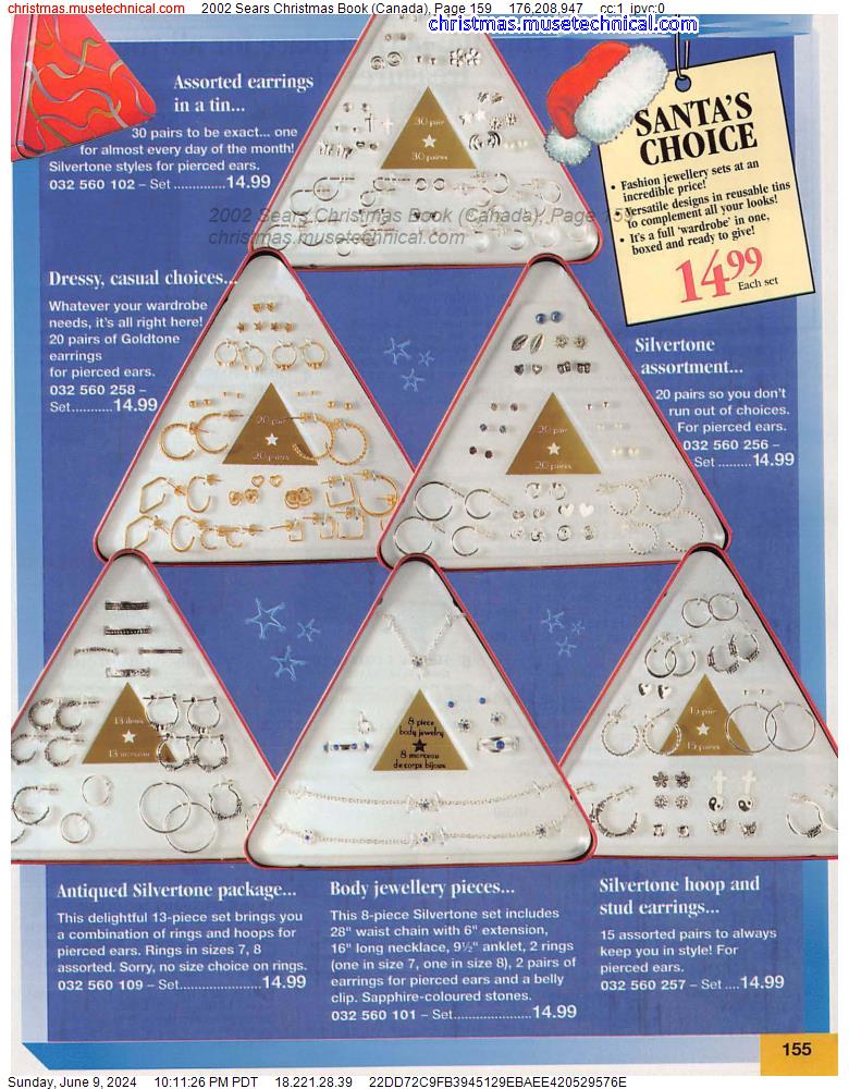 2002 Sears Christmas Book (Canada), Page 159