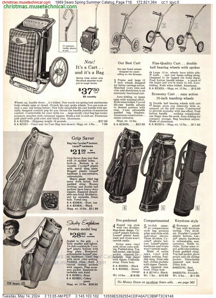 1969 Sears Spring Summer Catalog, Page 718