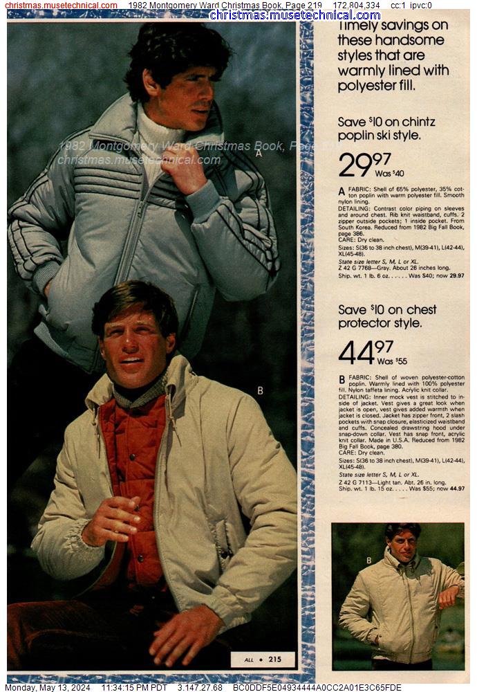 1982 Montgomery Ward Christmas Book, Page 219