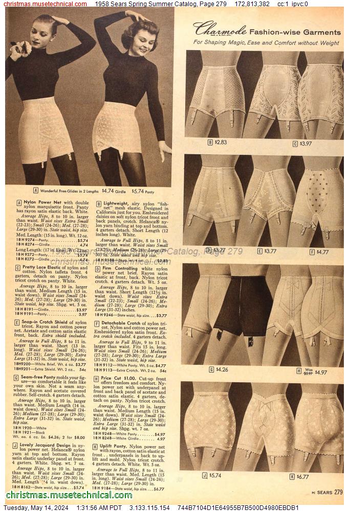 1958 Sears Spring Summer Catalog, Page 279