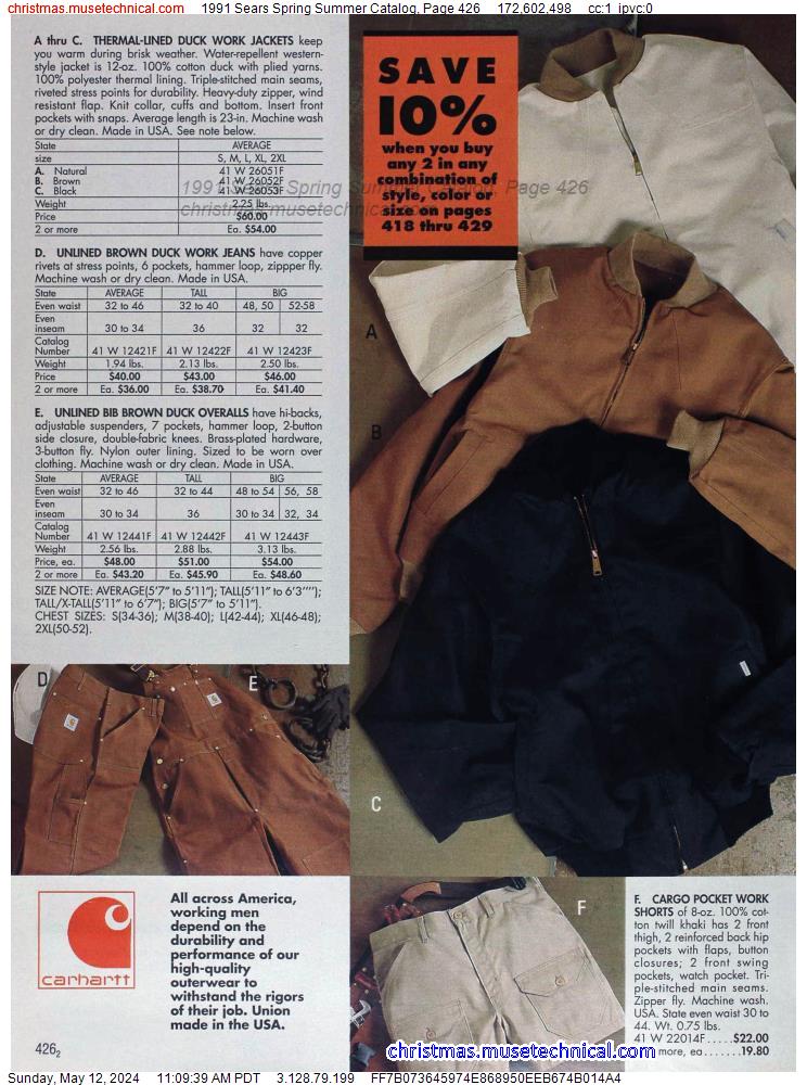 1991 Sears Spring Summer Catalog, Page 426