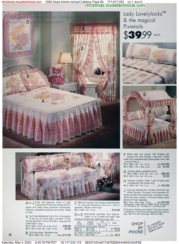 1989 Sears Home Annual Catalog, Page 88