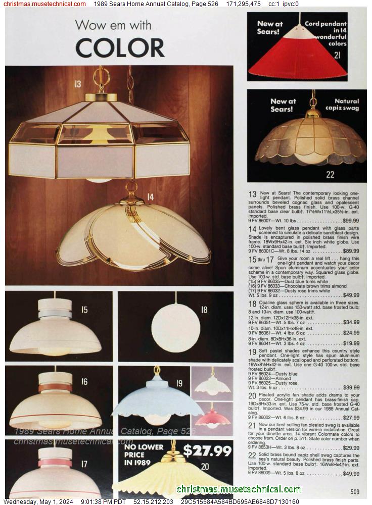 1989 Sears Home Annual Catalog, Page 526