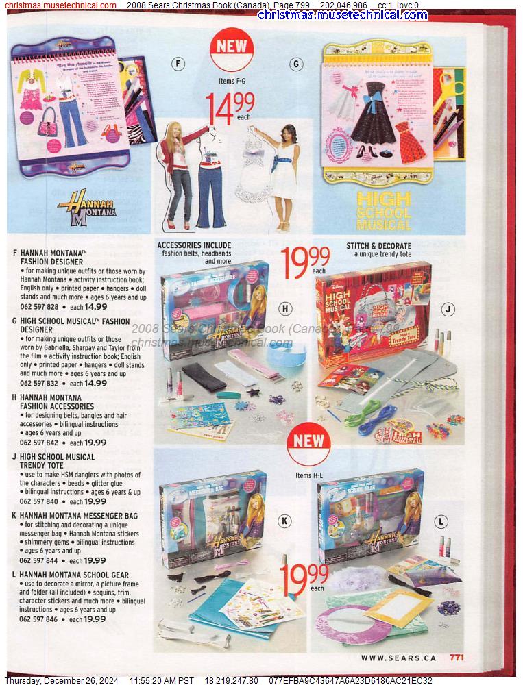 2008 Sears Christmas Book (Canada), Page 799