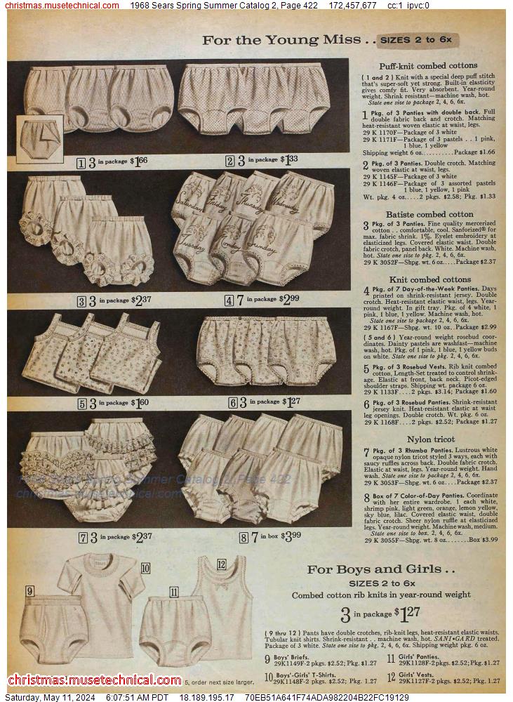 1968 Sears Spring Summer Catalog 2, Page 422