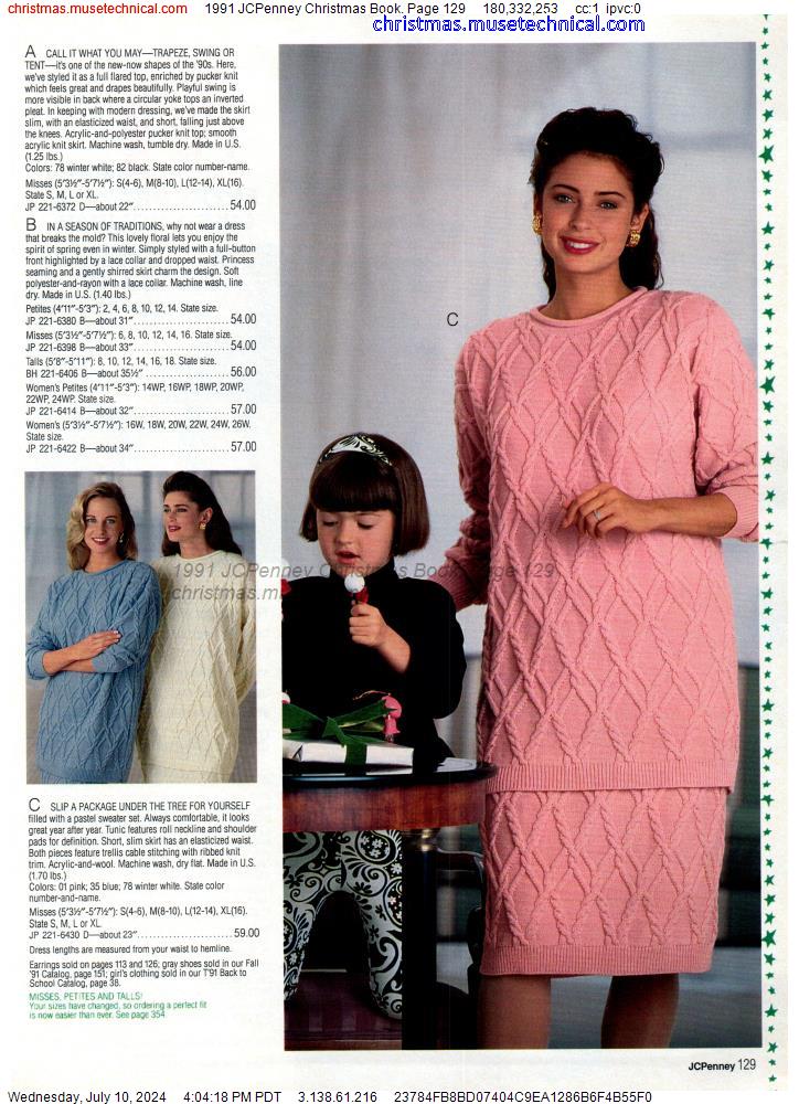 1991 JCPenney Christmas Book, Page 129