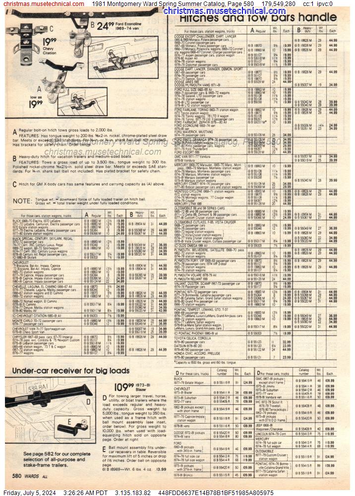 1981 Montgomery Ward Spring Summer Catalog, Page 580
