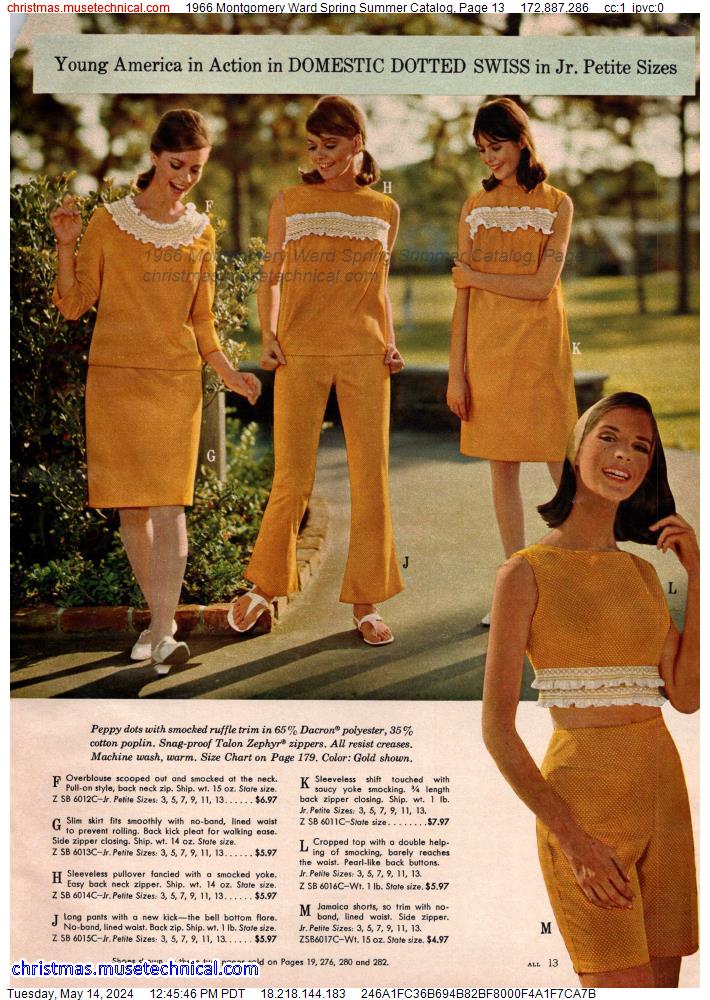 1966 Montgomery Ward Spring Summer Catalog, Page 13